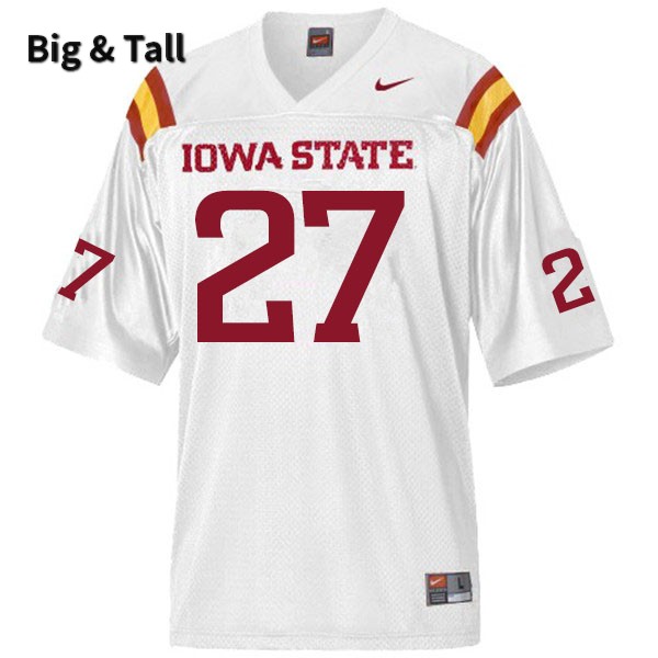 Iowa State Cyclones Men's #27 Craig McDonald Nike NCAA Authentic White Big & Tall College Stitched Football Jersey AA42K00HK